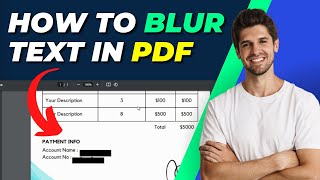 How To Blur Text In PDF  Easy Tutorial [upl. by Posehn]