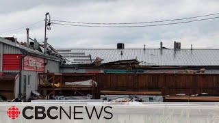 Suspected tornado touches down in southwestern Ontario [upl. by Iyre]