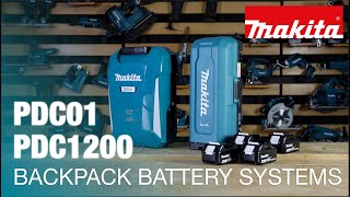 Makita UK PDC011200 Backpack Battery System [upl. by Ardnos]