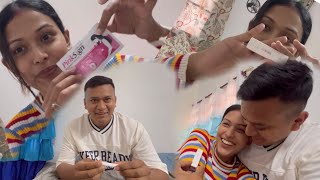 Pregnancy prank on husband🤰 bechare Neeraj khush ho gaye the 🥹 Varsha Thapa [upl. by Lalo]