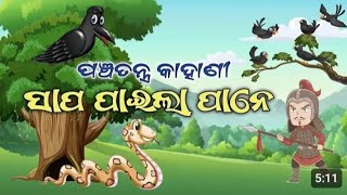 odia story sapa o kuaodiagapa cartoon odiamoralstory panchatantrastaleinodia odiagapa [upl. by Sabra]