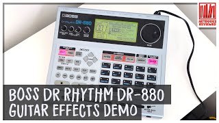 Boss Dr Rhythm DR880 guitar effects demo [upl. by Ailuj]