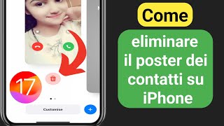 Come eliminare il poster dei contatti su iPhone iOS17 [upl. by Keifer42]