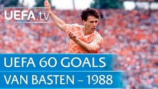 Marco van Basten v Soviet Union 1988 60 Great UEFA Goals [upl. by Avitzur]