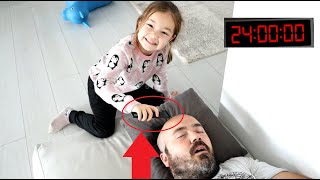 24 SAAT ŞAKA BUĞLEMİN BABASINA KIŞKIRTMA YAPTIK l VLOG [upl. by Gerson]