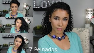 7 peinados para el cabello rizado afro curly hair hair styles [upl. by Robson]