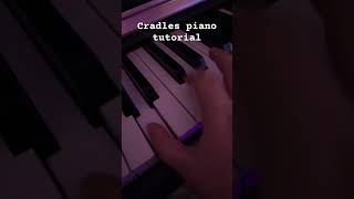 cradles piano tutorial piano suburban tutorial [upl. by Norvil]