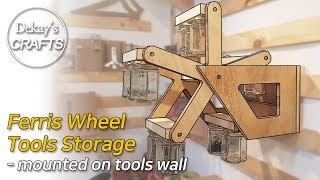 대관람차를 닮은 회전 공구함 목공 DIY │Ferris Wheel Tools Storage for Screw [upl. by Eulaliah195]