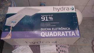 Chuveiro Digital Hydra Quadrata  Economize até 91 de energia e água [upl. by Llerrac625]