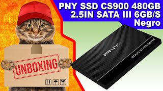 Unboxing DISCO DURO PNY CS900 SSD 480 Gb  25quot SATA 3  6Gbs Solid State Drive [upl. by Beitz15]