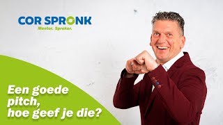 Een goede pitch hoe geef je die l corspronknl [upl. by Jania]