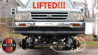 97 Toyota T100 Pickup 5quot Lift and Front End Restoration w all new IFS suspension Part 3 Episode 6 [upl. by Emina368]