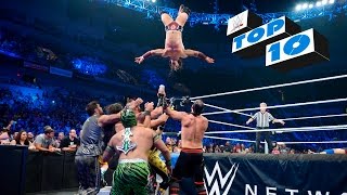 Top 10 SmackDown moments WWE Top 10 Sept 10 2015 [upl. by Htnnek112]