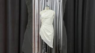 Draping a One Shoulder Side Drape Dress [upl. by Casper]