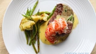 Filet Mignon and Lobster tail with Bearnaise sauce recipe Valentines recipe [upl. by Ginny]