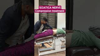 SCIATIC nerve Compression Treatment in jaipur drsuniltank chiropractor sciatica shortsfeed [upl. by Gore]