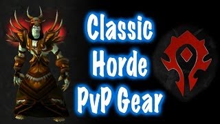 Classic Horde PvP Gear Transmog Guide World of Warcraft [upl. by Selina]