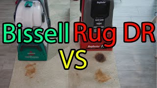 Bissell Big Green vs Rug Doctor Pro Cleaning Performance [upl. by Asylem]