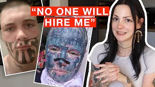 quot I Cant Get A Job Because Of My Face Tattoosquot REACTION [upl. by Beacham]