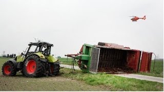 TRAKTOR UNFALL Claas Axion 850 MAISERNTE ensilage du mais corn harvest Zbiór kukurydzy [upl. by Arrac]