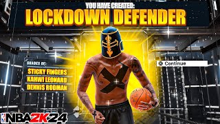 1 BEST LOCKDOWN BUILD in NBA 2K24 TOXIC LOCK GUARDS 15 EASILY BEST SETTINGS amp JUMPSHOT [upl. by Noved]