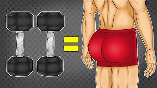 The ONLY 3 Dumbbell Glute Exercises You Need Bigger Butt [upl. by Cloris]