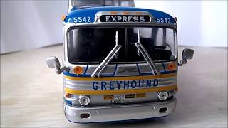 Unboxing Diecast Model Greyhound Scenicruiser 1956 by IXO 143 [upl. by Oznecniv]