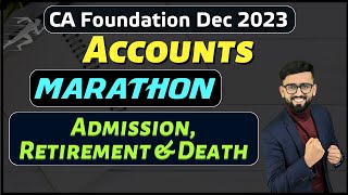 Partnership Accounts Unit 3 4 amp 5  All Important Questions  CA Foundation Accounts Marathon [upl. by Daniala528]