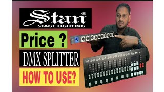 How To Use DMX Splitter  DMX Splitter kaise use Kare [upl. by Einnor]