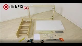 Loft ladder clickFIX® 56S  installation video [upl. by Talbert]