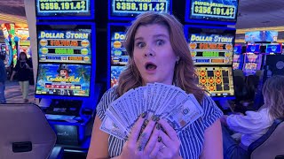 My Best Session EVER on Dollar Storm Jackpot Handpay [upl. by Jillene]