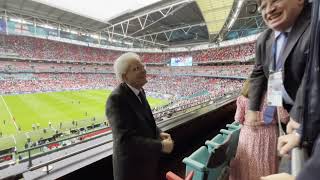 Il Presidente Mattarella a Londra in occasione della finale del Campionato Europeo di Calcio [upl. by Idrahs]