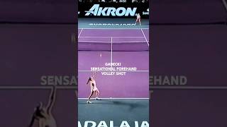 OLIVIA GADECKI SENSATIONAL FOREHAND VOLLEY SHOT shorts [upl. by Dougall543]