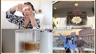 MORNING ROUTINE  skincare cafe vlog 🇰🇷  Erna Limdaugh [upl. by Matty393]