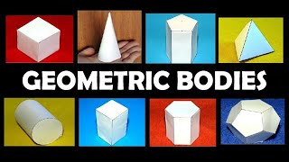 Geometric bodies  origami [upl. by Eimmit]