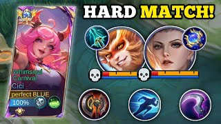 CICI HARD MATCH must watch‼️  CICI BEST BUILD AND EMBLEM MLBB🔥 [upl. by Magnum876]