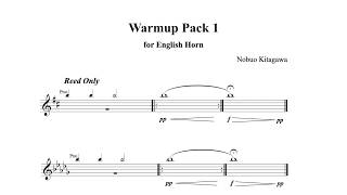 Warmup Pack 1 for English Horn 7 min コーラングレ用ウォームアップ・セット 1 7 分 [upl. by Giesser]