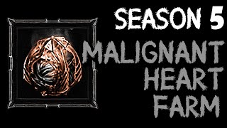 How to Farm Malignant Hearts in Season 5  Diablo 4 [upl. by Nodnek]