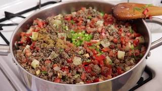 Picadillo de Carne Molida a la Mexicana [upl. by Albright]