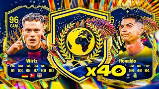 40x WEEKLY TOTS PACKS 😨 FC 24 Ultimate Team [upl. by Arevle]