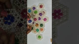 Beaded flowers 🌺diy beads craft art tranding handmade flowers moti [upl. by Cicily]