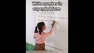 Expended form maths  write number in expended form  संख्याओं को विस्तृत रूप में [upl. by Anton44]