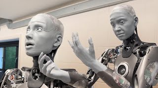 Watch Ameca the humanoid robot in its FIRST public demo [upl. by Gothurd]