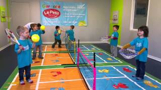 2015 04 17 15  Le Petit Tennis  Garderie Le Petit Sport Montreal  Video 1 [upl. by Erdei]