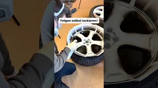 Felgen selbst lackieren mit mega Ergebnis🔥 diy lackieren felgen felgenlackieren tuning [upl. by Jovi892]