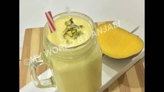 Restaurant Style Mango Lassi II മാമ്പഴ ലസ്സി II How to make tasty restaurant style mango lassi II [upl. by Bastian927]