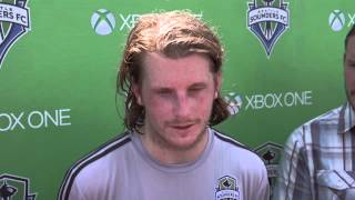 Interview Erik Friberg on resigning with Seattle Sounders FC [upl. by Maillliw]