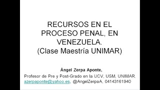 Impugnabilidad objetiva a los recursos procesales penales en Venezuela conforme al COPP UNIMAR [upl. by Ralyks]