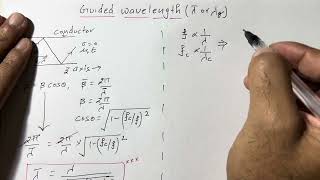 Derivation Guided Wavelength of Rectangular Waveguide  Waveguide  R K Classes  Lec25 [upl. by Rawna]