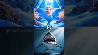 Frozen Ellsa and Moana vs Megalodon [upl. by Tneicniv]